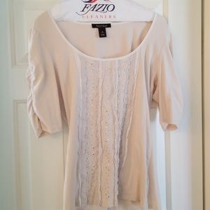 WHBM Tshirt with Embellishments